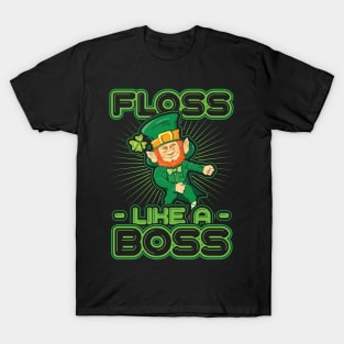 Floss like a Boss St Patricks Day T-Shirt